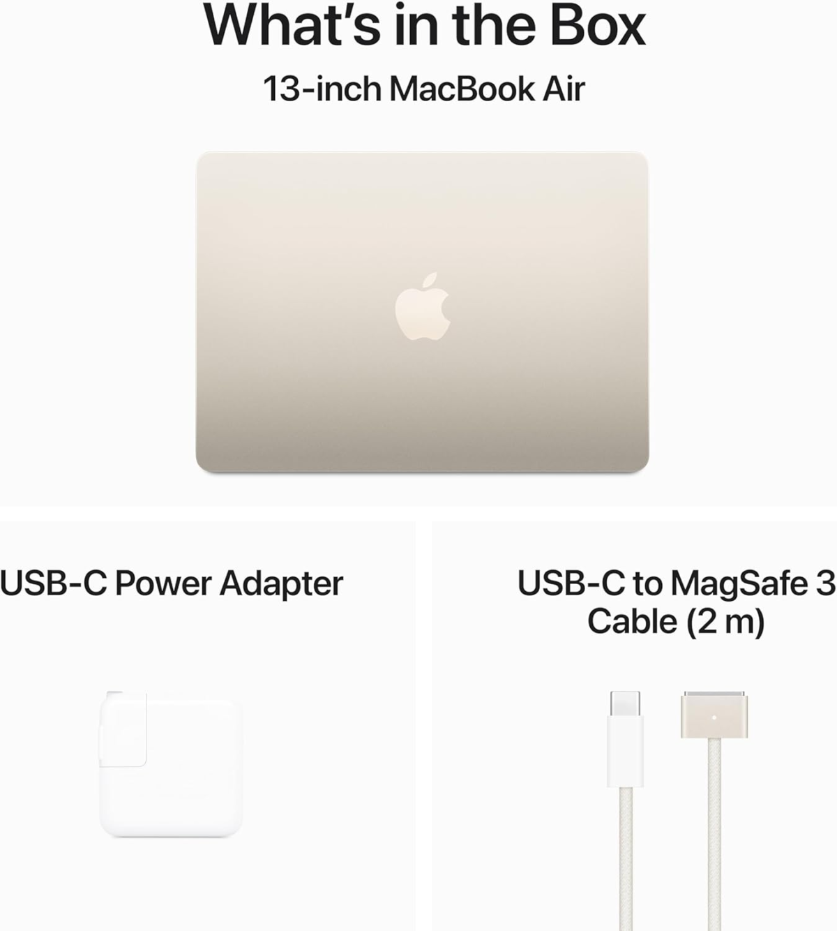 2024 Macbook Air 13-Inch Laptop with M3 Chip: Built for  Intelligence, 13.6-Inch Liquid Retina Display, 8GB Unified Memory, 256GB SSD Storage, Backlit Keyboard, Touch ID; Starlight - Image 7