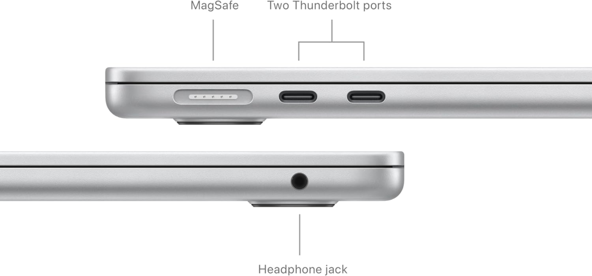 2024 Macbook Air 13-Inch Laptop with M3 Chip: Built for  Intelligence, 13.6-Inch Liquid Retina Display, 8GB Unified Memory, 256GB SSD Storage, Backlit Keyboard, Touch ID; Silver - Image 5