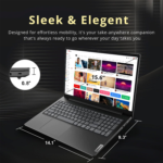 V Series 15.6" FHD Business Laptop, Intel Core I5-1235U, 16GB RAM, 1TB SSD, Webcam, HDMI, RJ-45, Wi-Fi, W11H, Black - Image 3