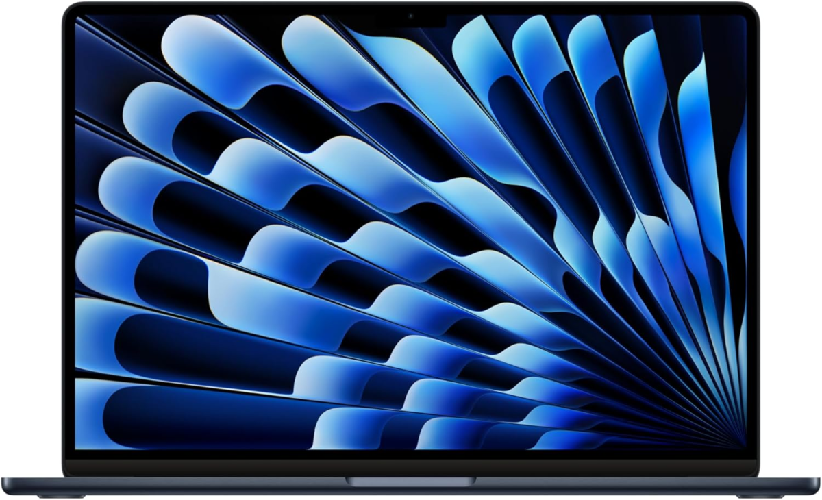 2024 Macbook Air 15-Inch Laptop with M3 Chip: Built for  Intelligence, 15.3-Inch Liquid Retina Display, 16GB Unified Memory, 256GB SSD Storage, Backlit Keyboard, Touch ID; Midnight - Image 1