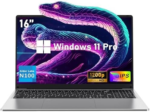 16 Inch Laptop Computer | Gaming Laptop | 16GB RAM 1TB SSD | N100 Processor | FHD 1920 * 1200 | 180 Angle Open | Backlit | BT4 WIFI5 | Windows 11 Pro | Fingerprint Unlock | UHD Graphics 750 Mhz