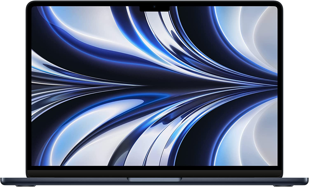 2022 Macbook Air Laptop with M2 Chip: Built for  Intelligence, 13.6-Inch Liquid Retina Display, 16GB RAM, 256GB SSD Storage, Backlit Keyboard, 1080P Facetime HD Camera; Midnight - Image 1