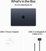 2024 Macbook Air 15-Inch Laptop with M3 Chip: Built for  Intelligence, 15.3-Inch Liquid Retina Display, 16GB Unified Memory, 256GB SSD Storage, Backlit Keyboard, Touch ID; Midnight - Image 7