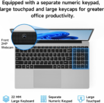 15.6 Inch Laptop with Office 365, 4GB RAM, 128GB Storage Expandable 1TB, 5205U Processor, HD Display, Windows 11 Laptops Computer, Wi-Fi 5, BT4.2, Numpad, Type-C, for Business and Students. - Image 7