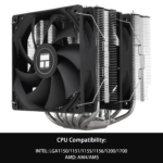 Peerless Assassin 120 SE CPU Cooler, 6 Heat Pipes AGHP Technology, Dual 120Mm PWM Fans, 1550RPM Speed, for AMD:AM4 Am5/Intel LGA 1700/1150/1151/1200,PC Cooler - Image 3