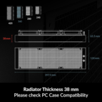 Liquid Freezer III 360 - CPU AIO Water Cooler, Water Cooling PC, Intel & AMD, Efficient Pwm-Controlled Pump, Fan: 200–1800 RPM, LGA1851 and LGA1700 Contact Frame - Black - Image 10