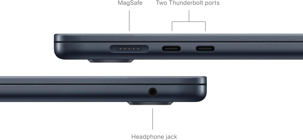 2024 Macbook Air 15-Inch Laptop with M3 Chip: Built for  Intelligence, 15.3-Inch Liquid Retina Display, 16GB Unified Memory, 256GB SSD Storage, Backlit Keyboard, Touch ID; Midnight - Image 5
