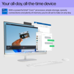 27 Inch All-In-One Desktop PC, FHD Display, 13Th Generation Intel Core I7-1355U, 12 GB RAM, 512 GB SSD, Intel Iris Xe Graphics, Windows 11 Pro, 27-Cr0082 (2023) - Image 3