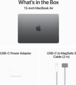 2024 Macbook Air 13-Inch Laptop with M3 Chip: Built for  Intelligence, 13.6-Inch Liquid Retina Display, 8GB Unified Memory, 256GB SSD Storage, Backlit Keyboard, Touch ID; Space Gray - Image 7