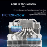 Peerless Assassin 120 SE CPU Cooler, 6 Heat Pipes AGHP Technology, Dual 120Mm PWM Fans, 1550RPM Speed, for AMD:AM4 Am5/Intel LGA 1700/1150/1151/1200,PC Cooler - Image 2