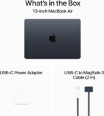 2024 Macbook Air 13-Inch Laptop with M3 Chip: Built for  Intelligence, 13.6-Inch Liquid Retina Display, 8GB Unified Memory, 256GB SSD Storage, Backlit Keyboard, Touch ID; Midnight - Image 7